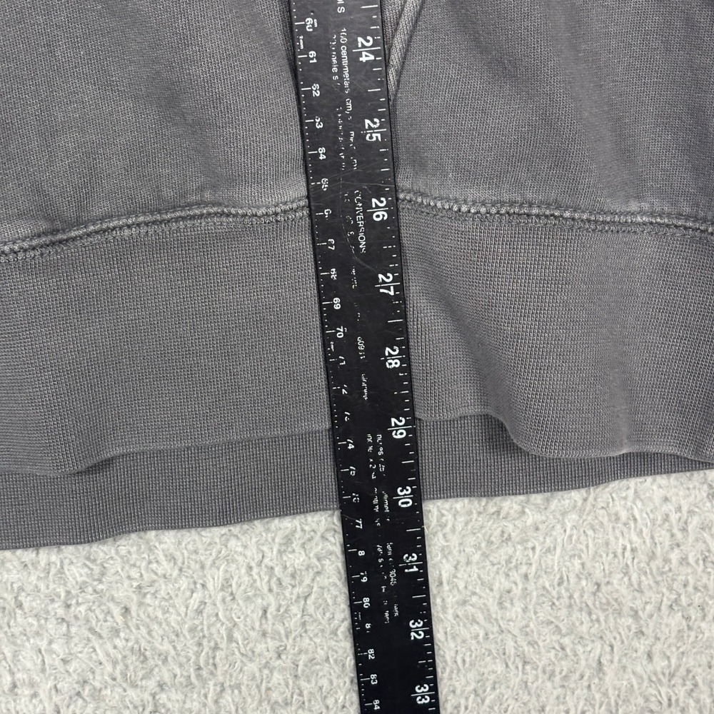 American Eagle Sweatshirt Mens XXL Gray Super Soft Snap Mock Neck Pullover - Picture 8 of 9